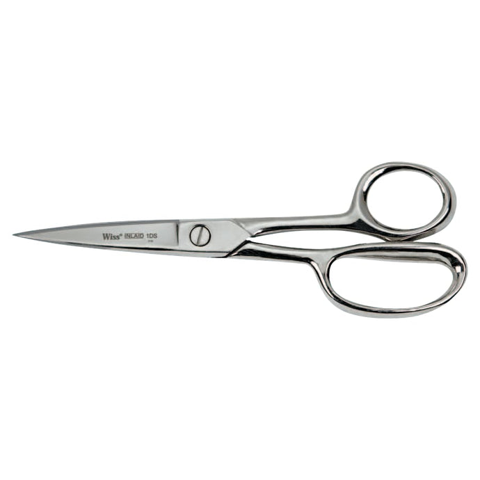 Inlaid Industrial Shears with Lower Ring, 8 1/2 in, Silver