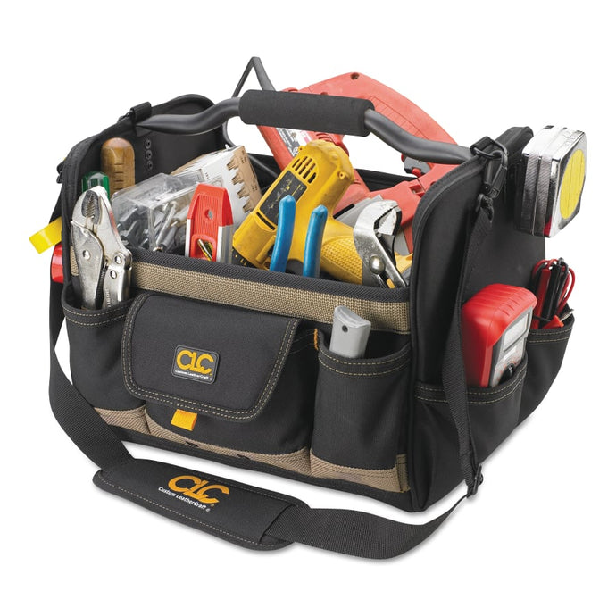 Soft Side Tool Bags, 21 Compartments, 11 in X 11 in
