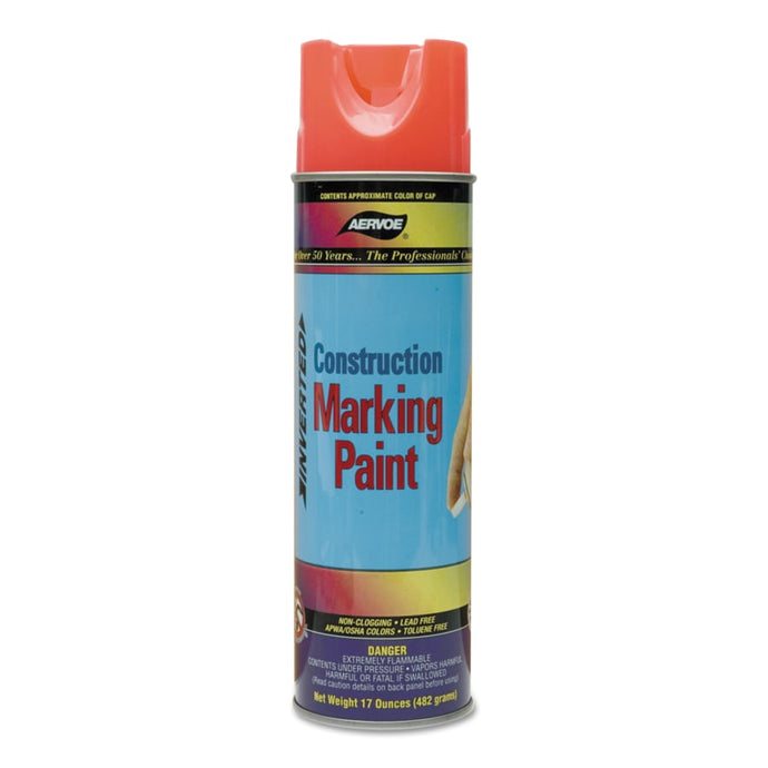 Construction Marking Paints, 20 oz , Red