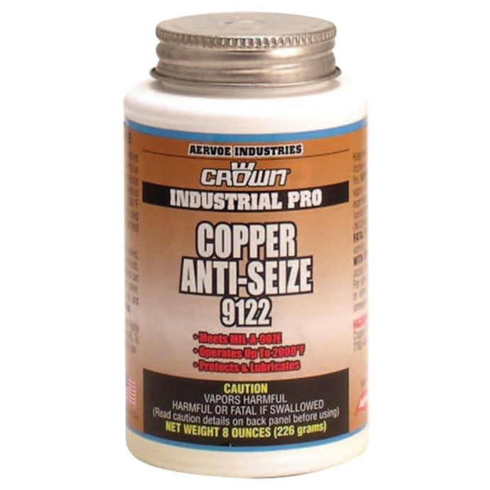 Anti-Seize Compounds, 8 oz Brush Top Bottle, Copper
