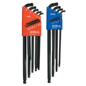 22 Piece Double Ball End Hex Key Combo Sets, Ball Hex Tip