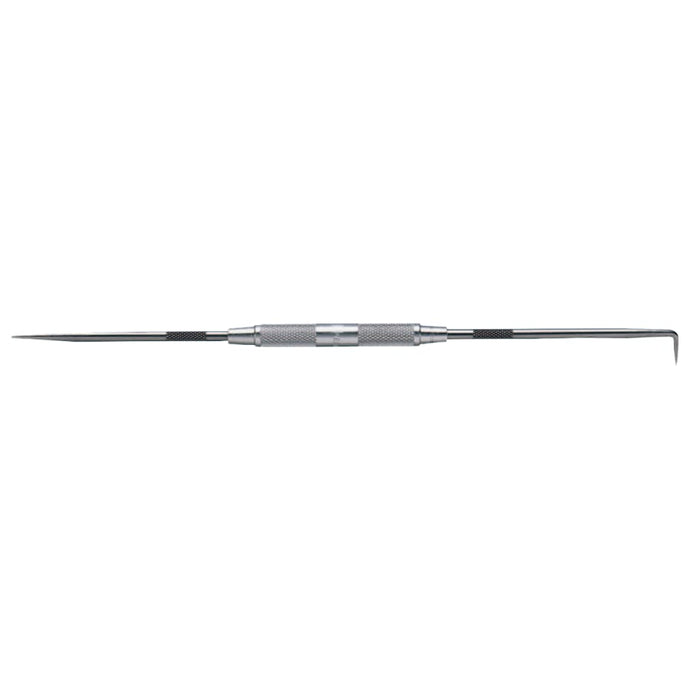 Two Point Scribers, 8 1/2 in, Threaded Steel, Straight Point; Short Bent Point