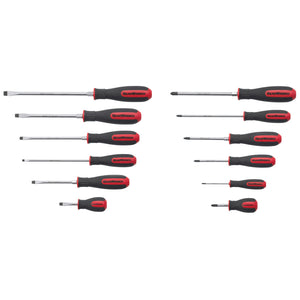 12  Piece Combination Screwdriver Sets, Slotted & Phillips