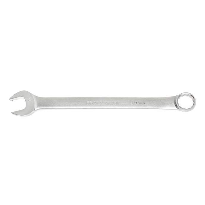 Combination Wrenches, 2 1/4 in Opening, 27.795 in L, 12 Points, Satin Chrome