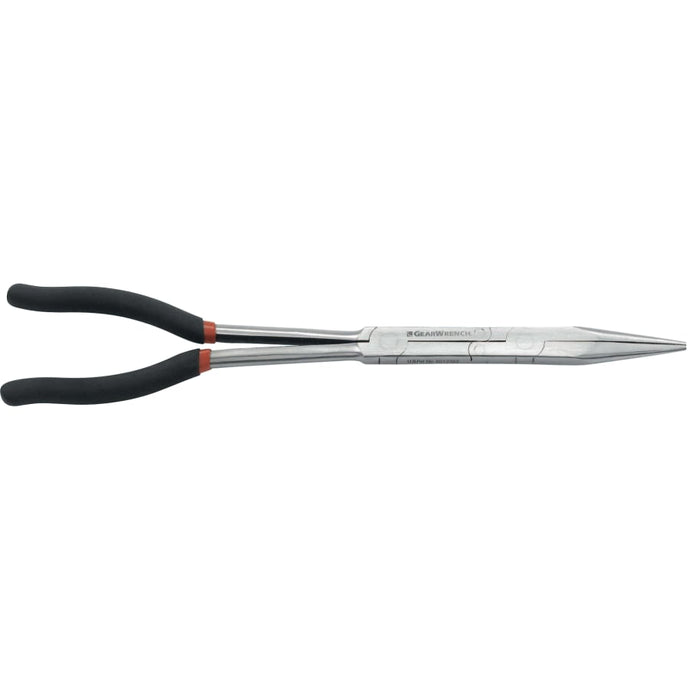 Double X Compound Joint Pliers, Needle Nose, Alloy Steel, 13.46 in