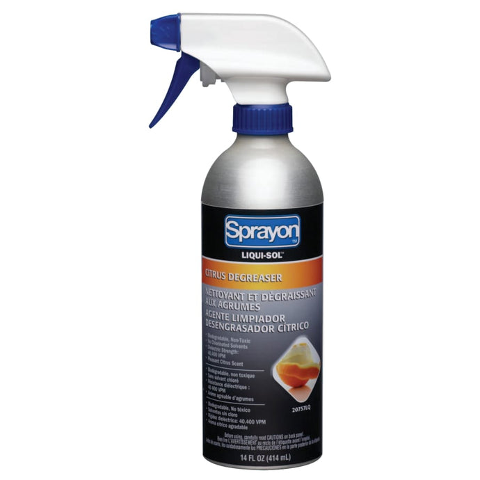 Liqui-Sol Citrus Cleaner Degreasers, 14 oz Trigger Spray Can