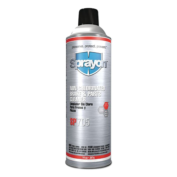 SP705 Non-Chlorinated Brake & Parts Cleaner, 20 oz, Aerosol Can