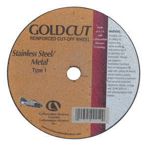 Cut-Off Wheel, 4 in Dia, 1/8 in Thick, 3/8 in Arbor, 36 Grit Alumina Oxide