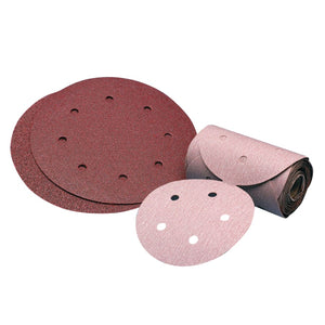 Premier Red Aluminum Oxide Dri-Lube Paper Discs, 5 in Dia., 80 Grit