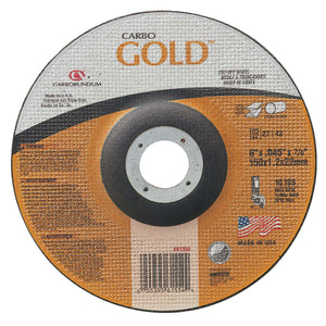 Carbo GoldCut Reinforced Aluminum Oxide Abrasives, 6 in Dia., 30 Grit