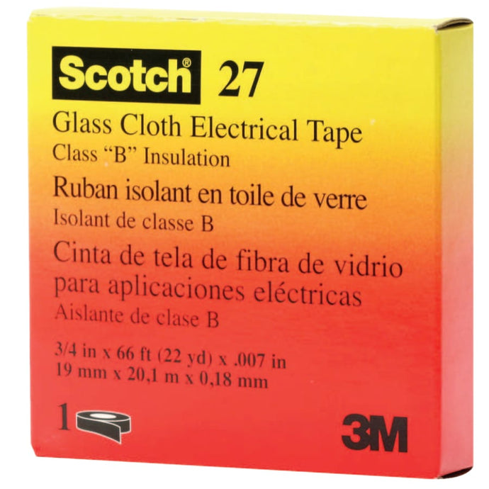 Scotch Glass Cloth Electrical Tapes 27, White