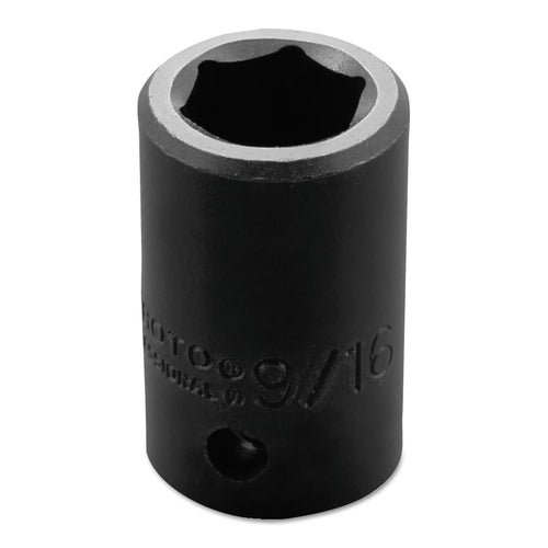 Torqueplus Impact Sockets, 1/2 in Drive, 9/16 in Opening, 6 Points