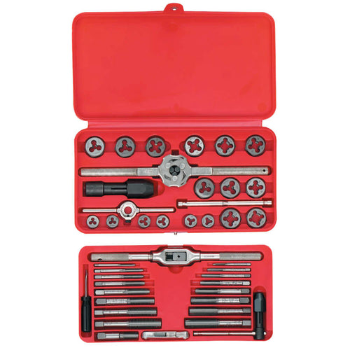41-pc Machine Screw/Fractional Tap and Hex Die Set