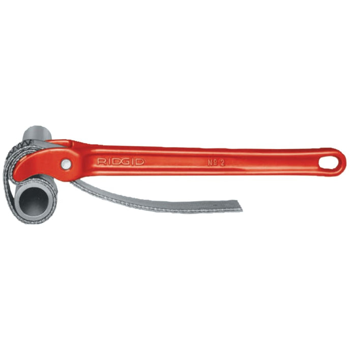 Strap Pipe Wrench, 3 1/2 in OD, 17 in Strap, For Plastic Pipe