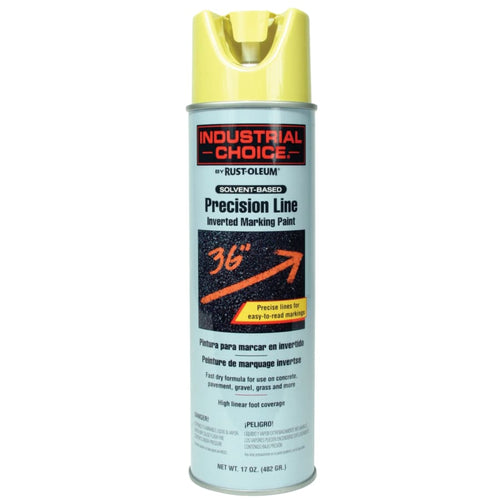 M1600/M1800 Precision-Line Inverted Marking Paint,17oz, High Visibility Yellow