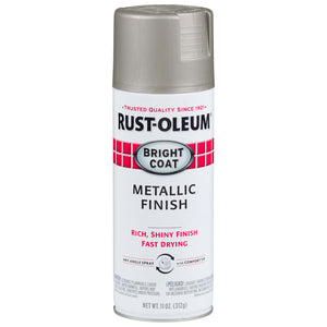 Stops Rust Bright Coat Spray Paints, 11 oz, Aluminum, Metallic Finish