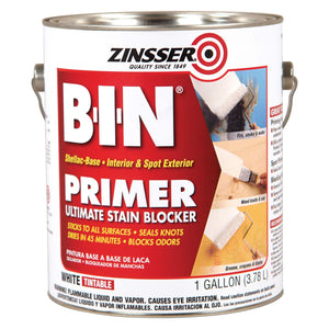Zinsser B-I-N Shellac-Base Primers, 13 oz, White