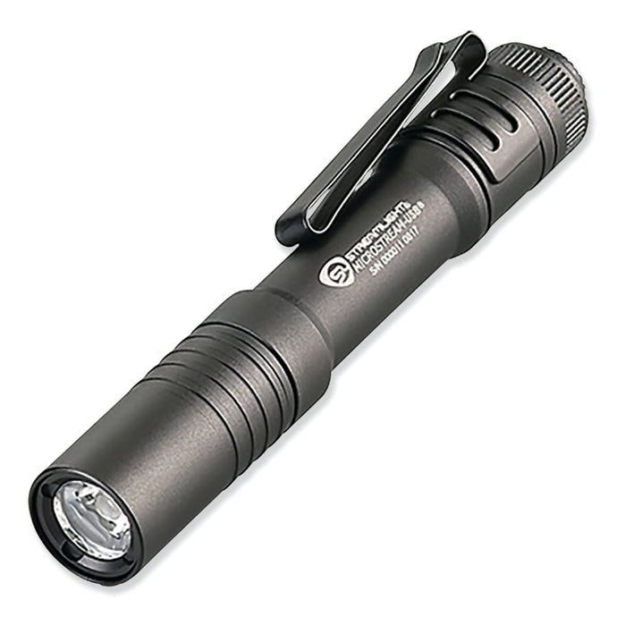 MicroStream®  USB Pocket LED Flashlight Black