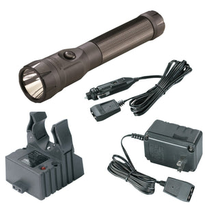 PolyStinger® LED Rechargeable Flashlight, (1) 3-Cell 2.6 Ah NiMH, 485 lumens, Black