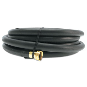 Heavy-Duty Contractors Water Hoses - Coupled, 3/4 in X 50 ft, Black