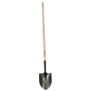 Round Point Shovels, 11.5 X 9.25 Blade, 48 in White Ash Straight Handle
