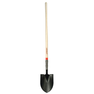 Round Point Shovels, 12 X 9.5 Blade, 48 in White Ash Straight Handle