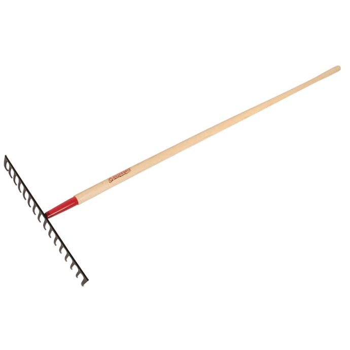 Level Rake, 17 in Forged Steel Blade, 66 in White Ash Handle