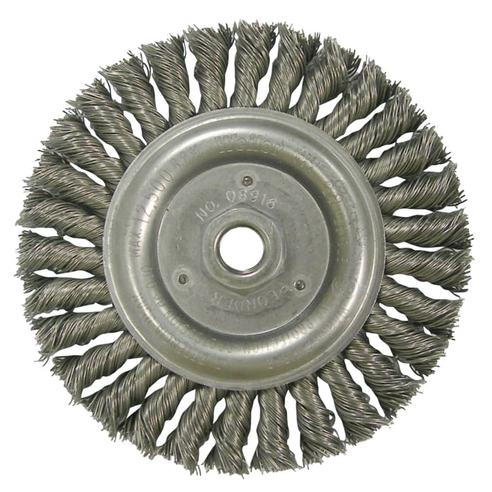 Roughneck Stringer Bead Wheel, 6 in Dia, 1 1/4 in Trim, .023 in Wire