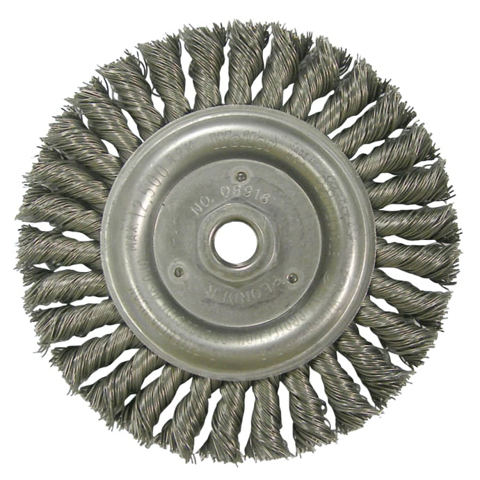Roughneck® Stringer Bead Wheel, 6 in D x 5/16 W, .023 in Steel Wire, 12,500 rpm