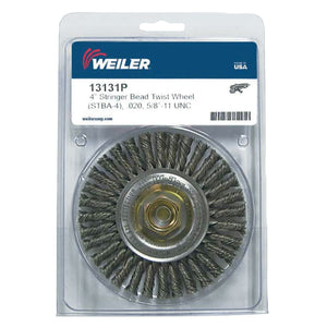 Roughneck® Stringer Bead Wheel, 4 in D x 3/16 in W, .02 Steel Wire, Retail Pack