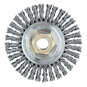 Roughneck® Stringer Bead Wheel, 4 in D x 3/16 W, .02 Wire, 3/8 in-24 UNF Arbor