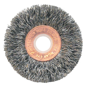 Copper Center™  Wire Wheel, 2 in D x 3/8 in W, .0118 in Steel Wire, 20,000 rpm