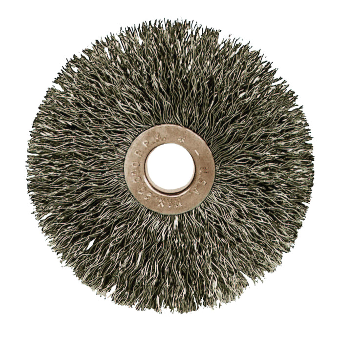 Copper Center™ Wire Wheel, 3 in D x 5/8 in W, .014 Stainless Steel, 20,000 rpm