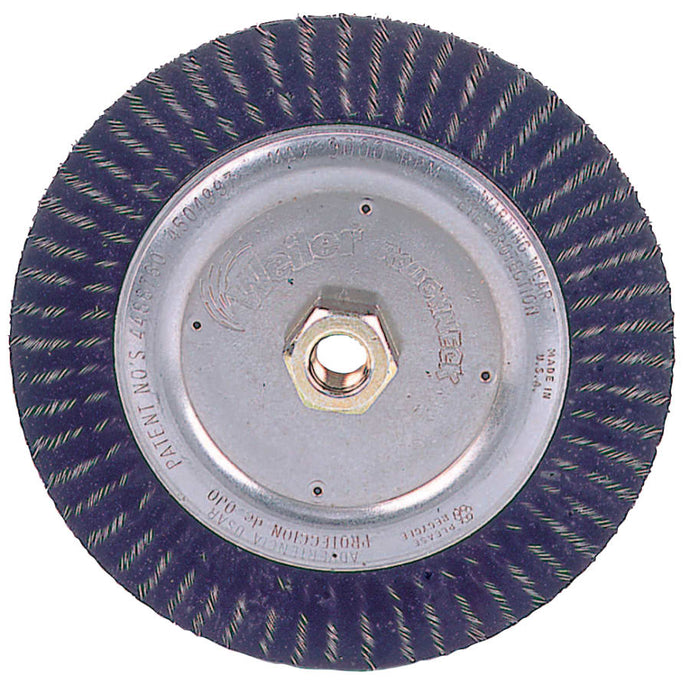 Polyflex® Stringer Bead Twist Knot Wheel, 4 D x 3/16 W, .02 Steel, 20,000 rpm