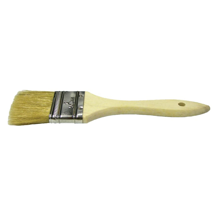 Chip & Oil Brushes, 3 in wide, 1 1/2 in trim, White China, Wood handle
