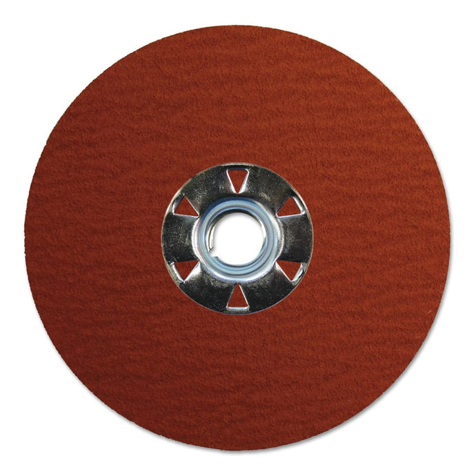 Tiger Ceramic Resin Fiber Discs, 4 1/2 in Dia, 5/8 in-11 Arbor, 60 Grit, 25/Box