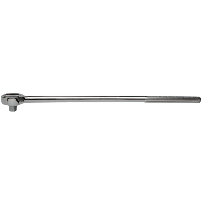 3/4 in Drive Ratchets, Round, 24 in, Chrome