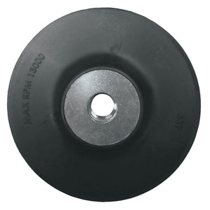 Backing Pad for Resin Fiber Sanding Disc, 5 in X 5/8 in - 11, Firm